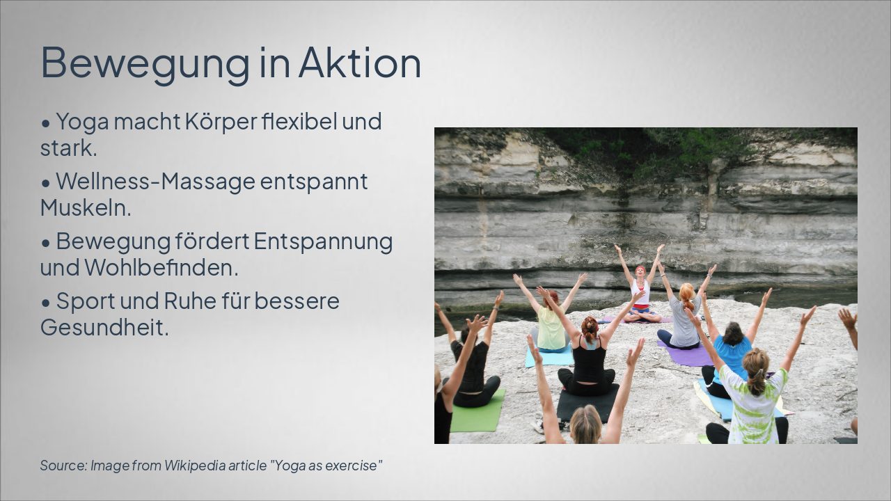 Slide 4 - Bewegung in Aktion