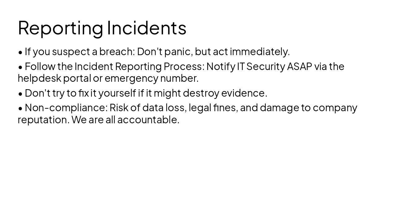Slide 15 - Reporting Incidents