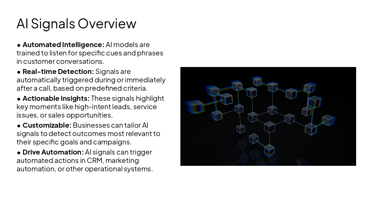 Slide 9 - AI Signals Overview