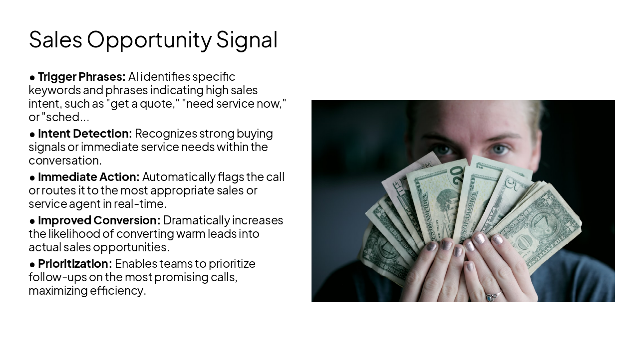 Slide 10 - Sales Opportunity Signal