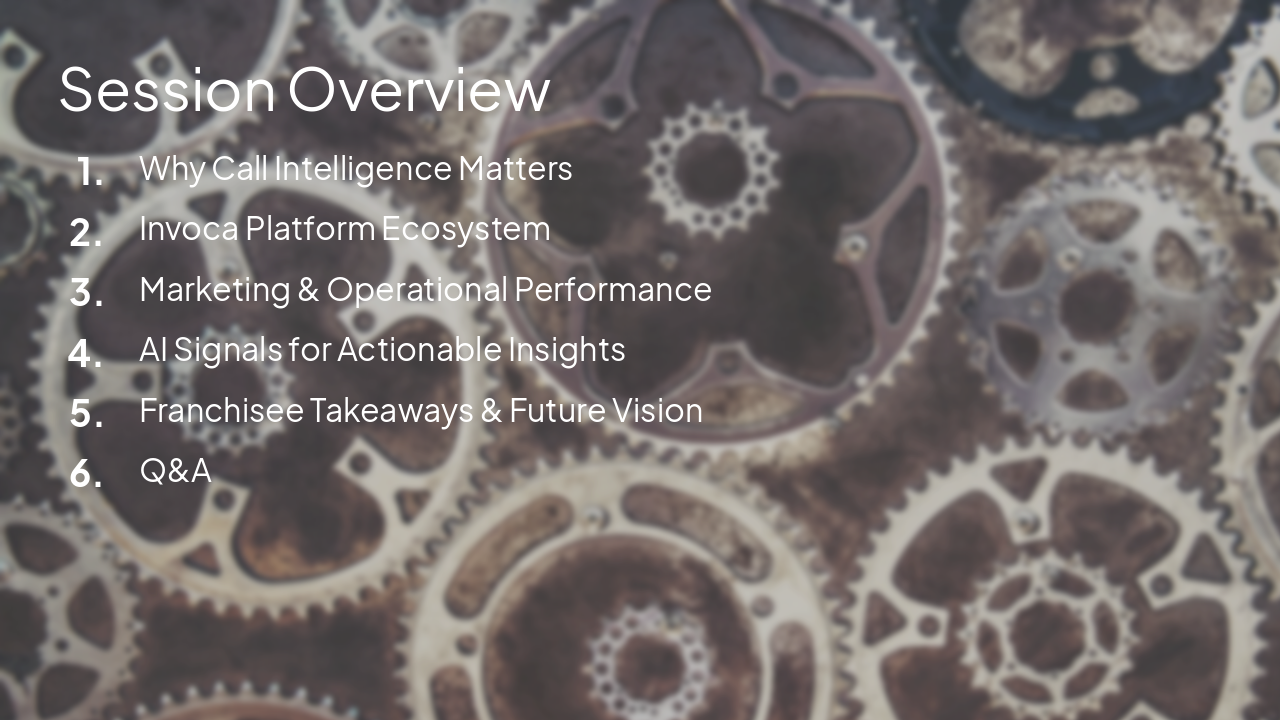 Slide 2 - Session Overview