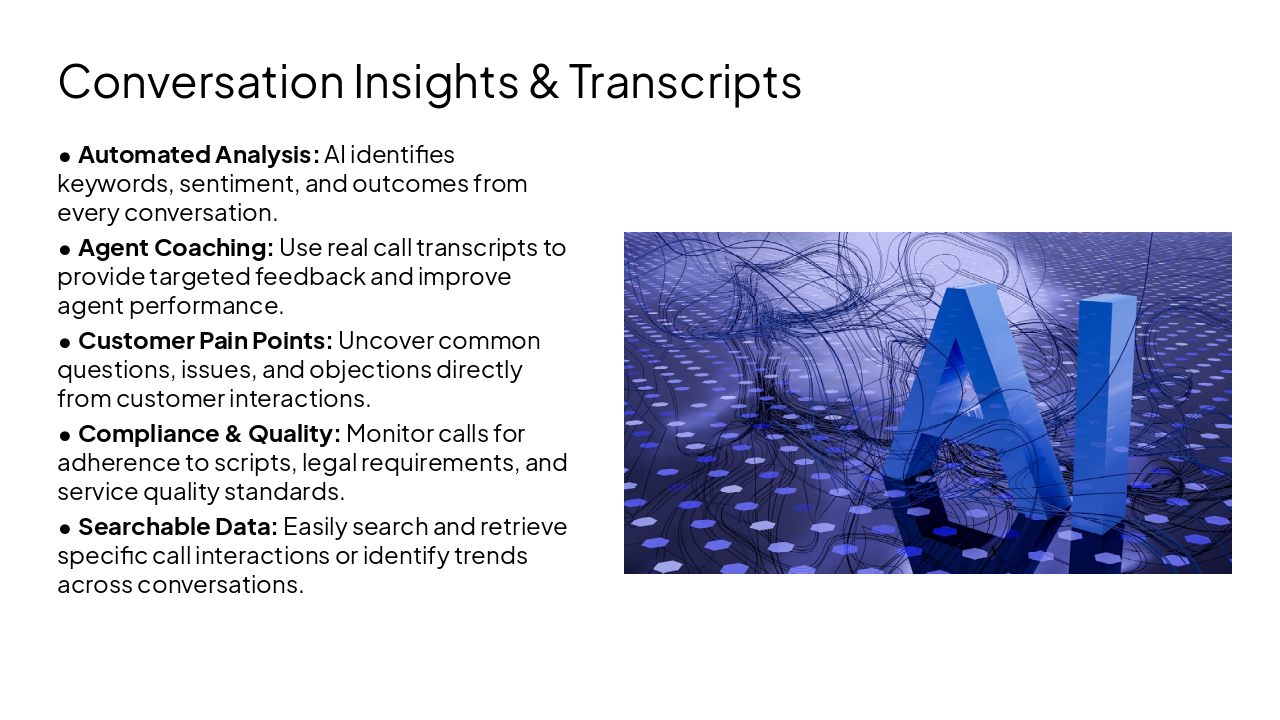 Slide 7 - Conversation Insights & Transcripts