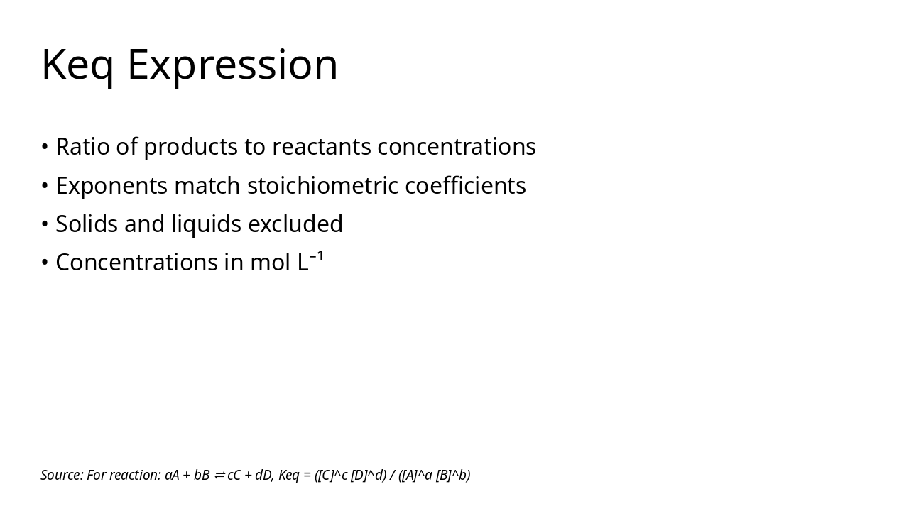 Slide 13 - Keq Expression