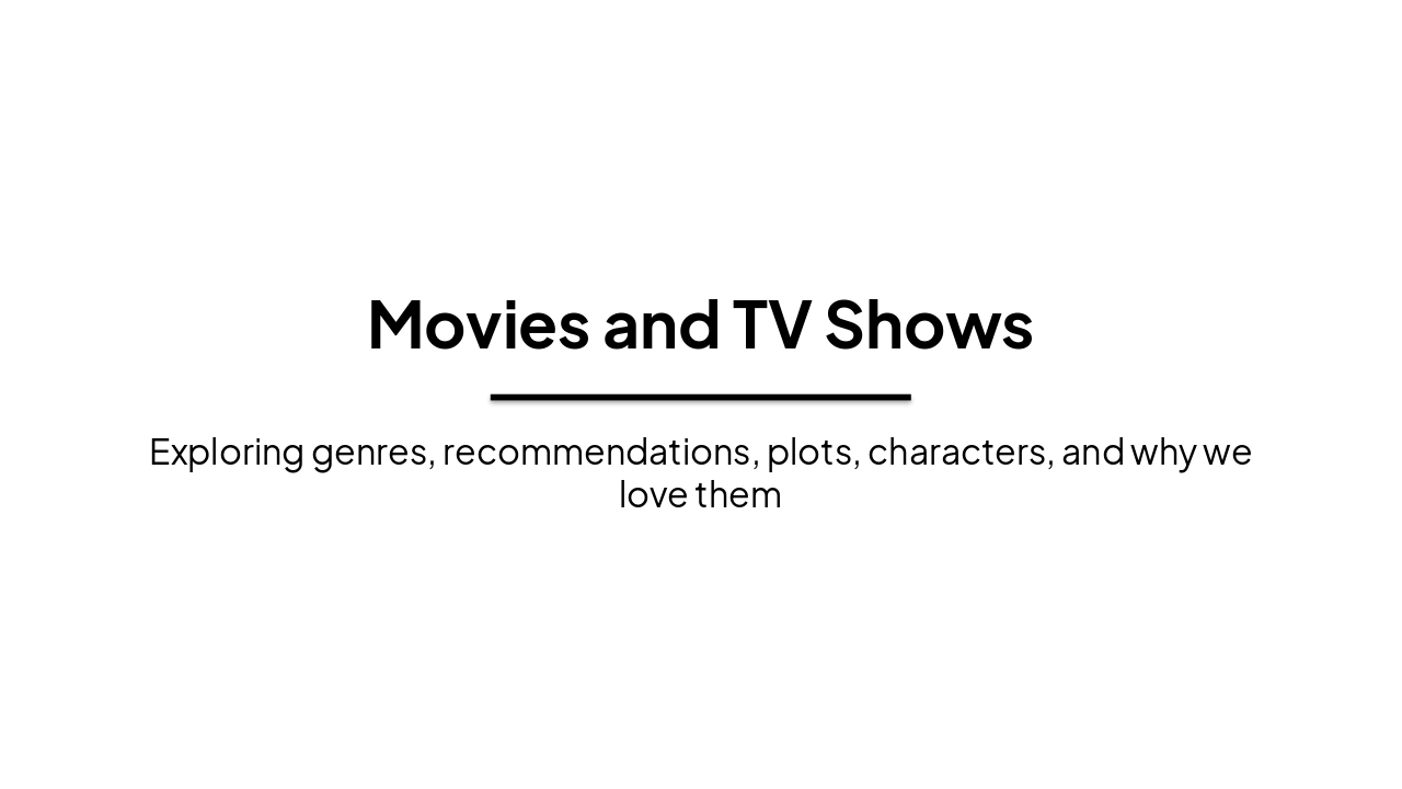 Movies, TV Genres & Frasier Spotlight (35 chars)