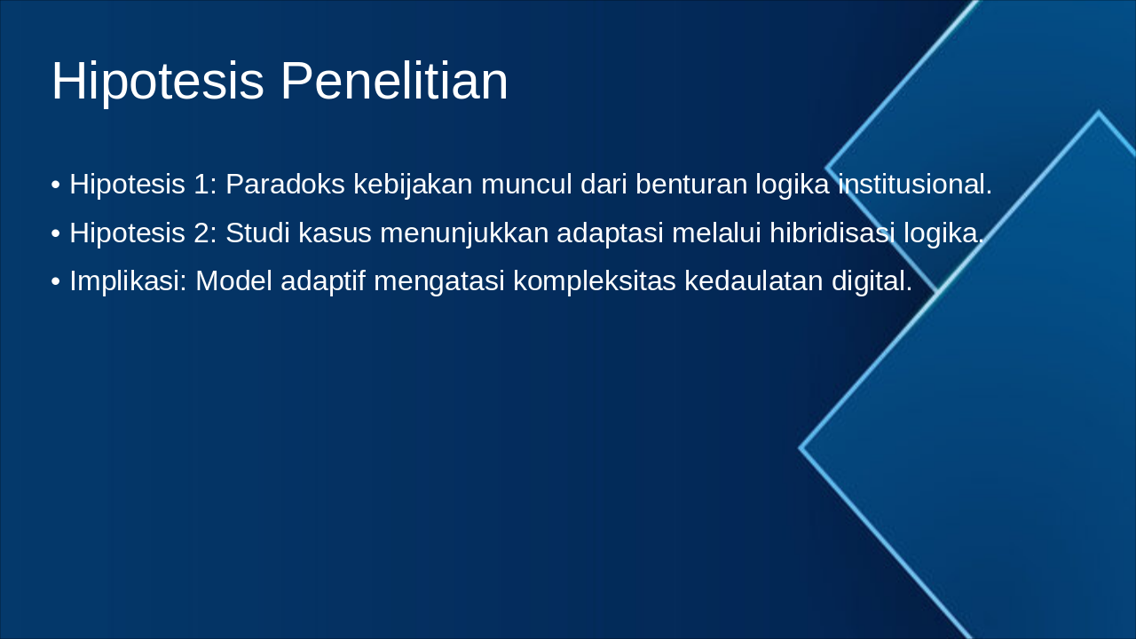 Slide 7 - Hipotesis Penelitian