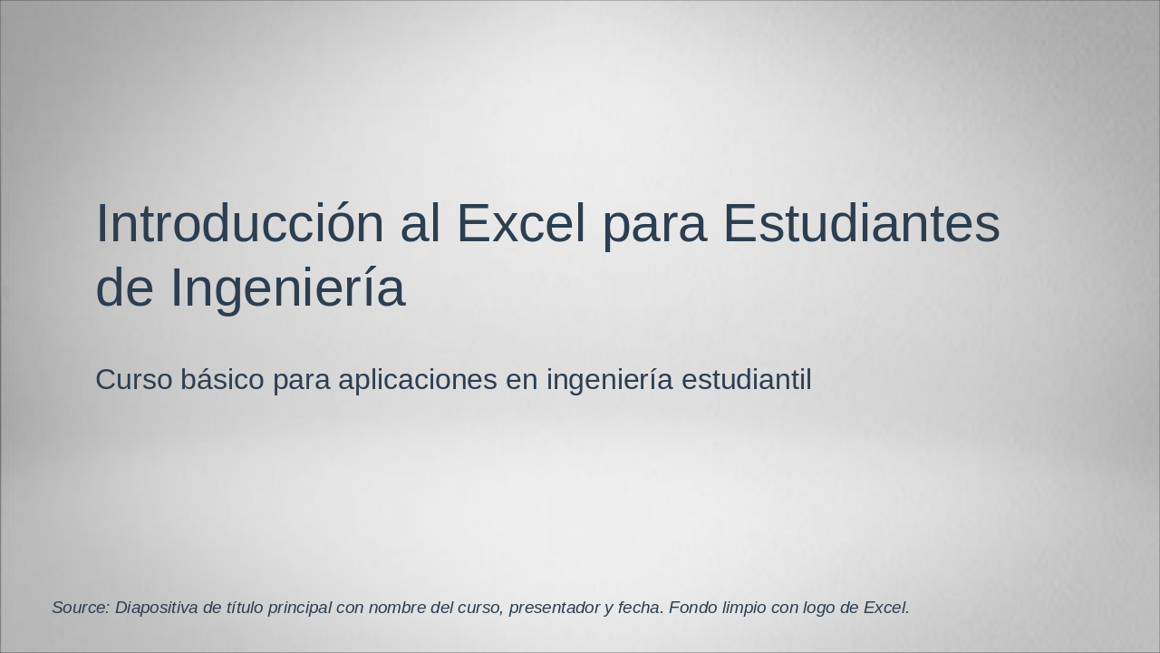 Excel Intro for Engineering Students