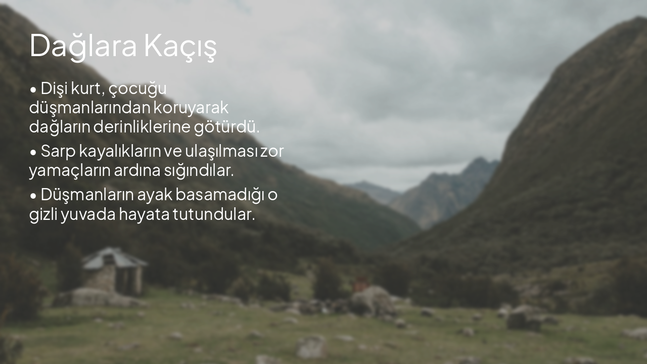Slide 4 - Dağlara Kaçış