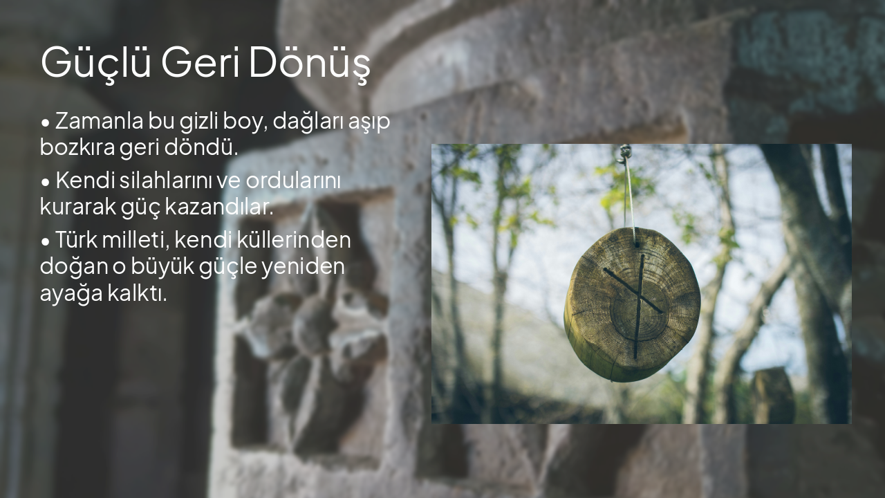 Slide 6 - Güçlü Geri Dönüş