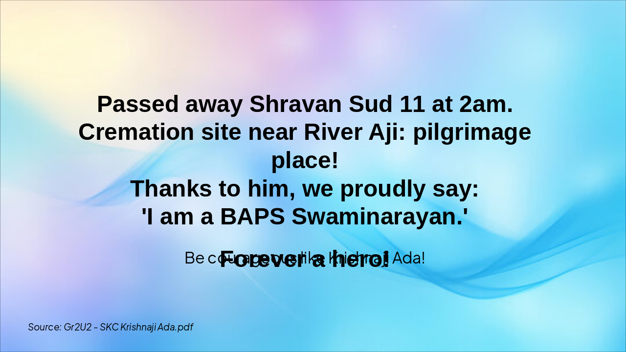 Slide 10 - Krishnaji Ada's Legacy