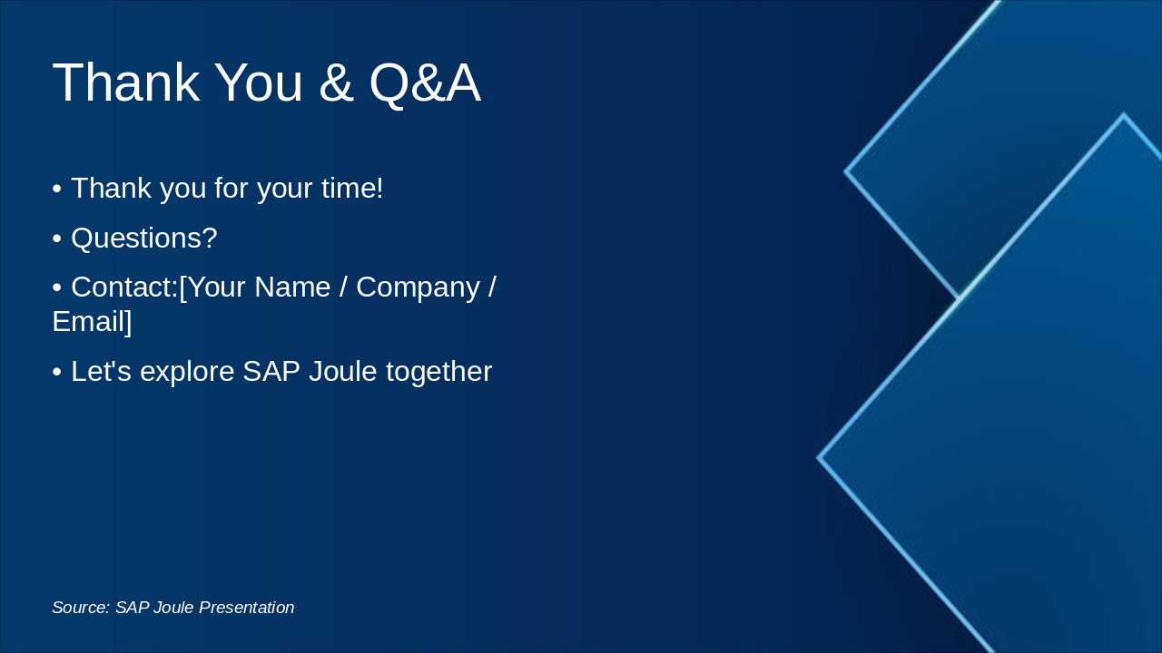 Slide 8 - Thank You & Q&A