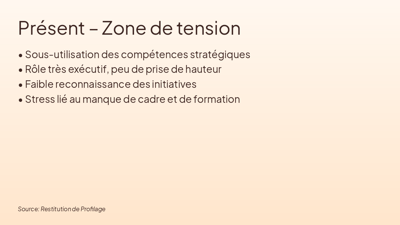 Slide 4 - Présent – Zone de tension