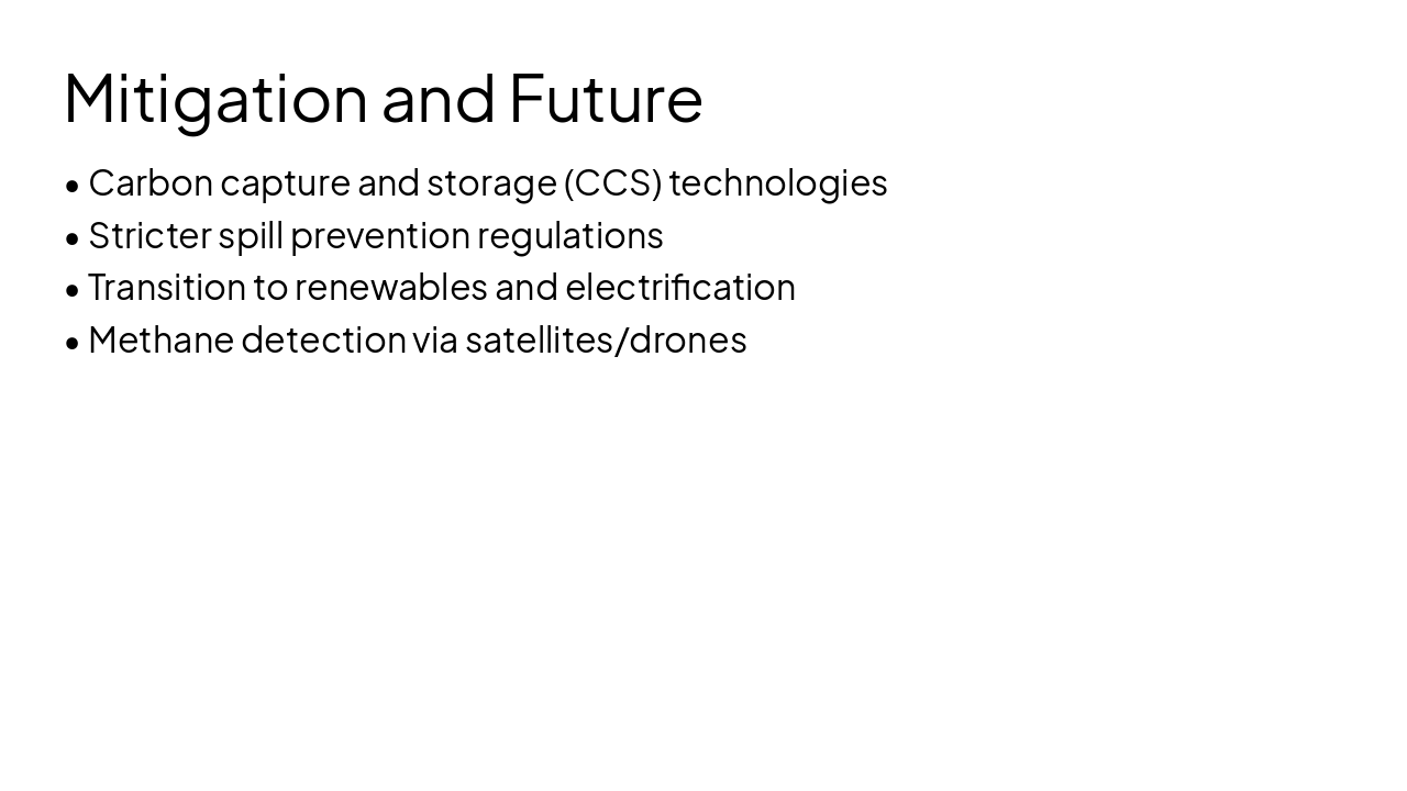 Slide 13 - Mitigation and Future