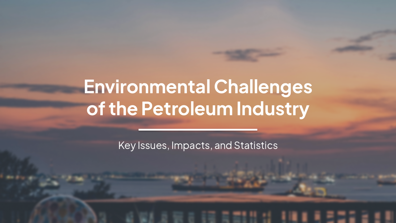 Slide 1 - Environmental Challenges
of the Petroleum Industry