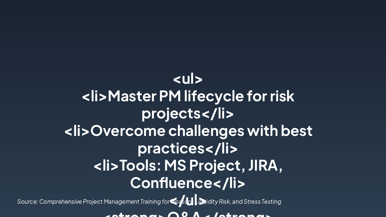 Slide 8 - Key Takeaways & Next Steps