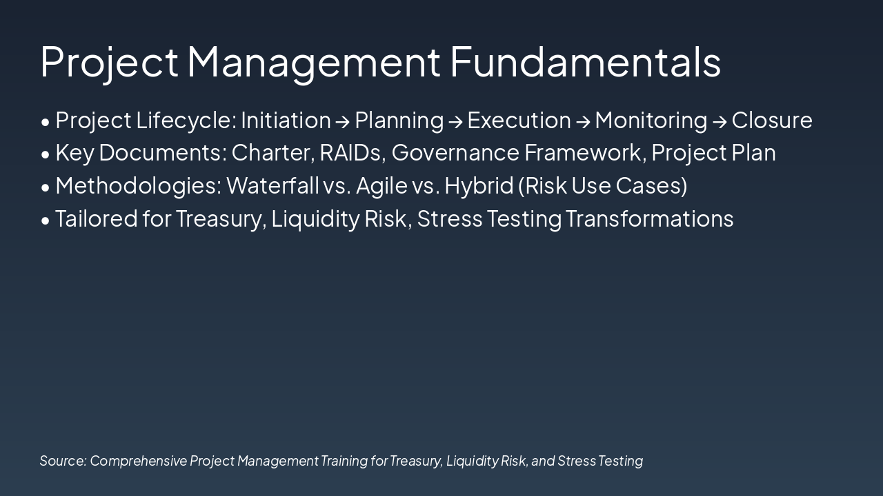 Slide 4 - Project Management Fundamentals
