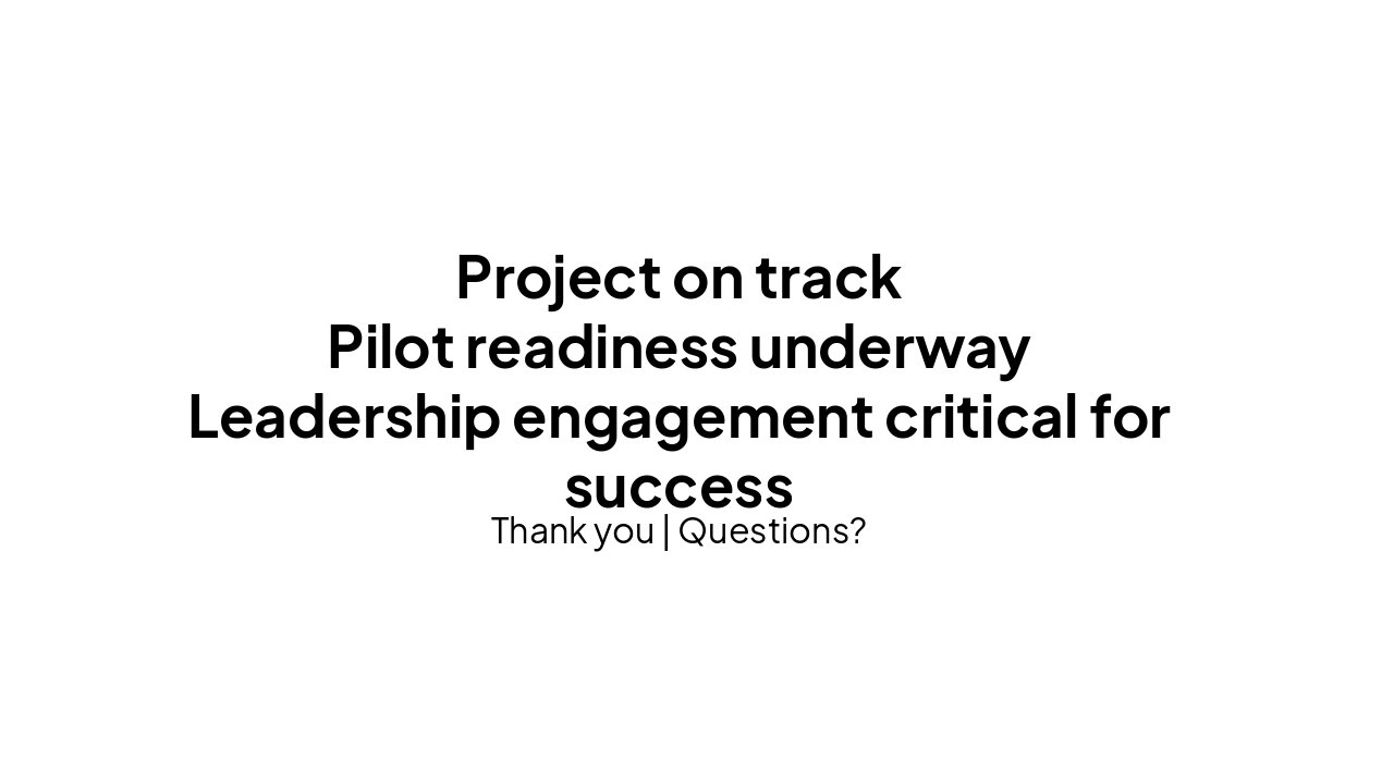 Slide 16 - Executive Takeaways