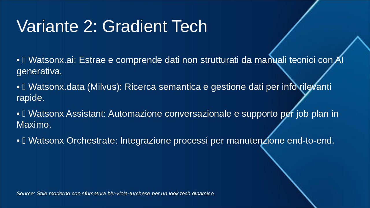 Slide 2 - Variante 2: Gradient Tech