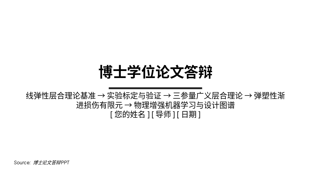 Slide 1 - 博士学位论文答辩