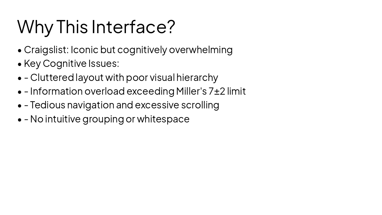 Slide 2 - Why This Interface?