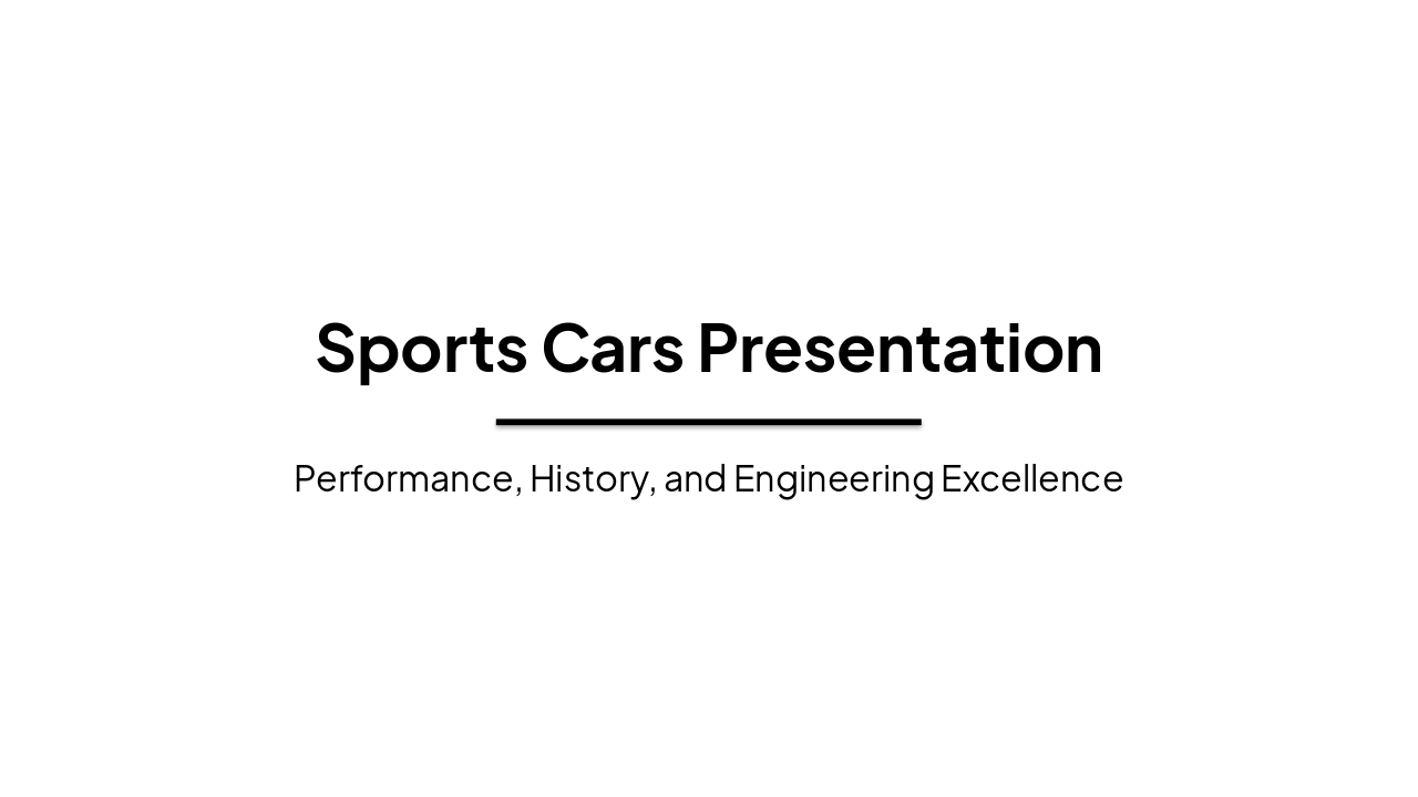 Slide 1 - Sports Cars Presentation