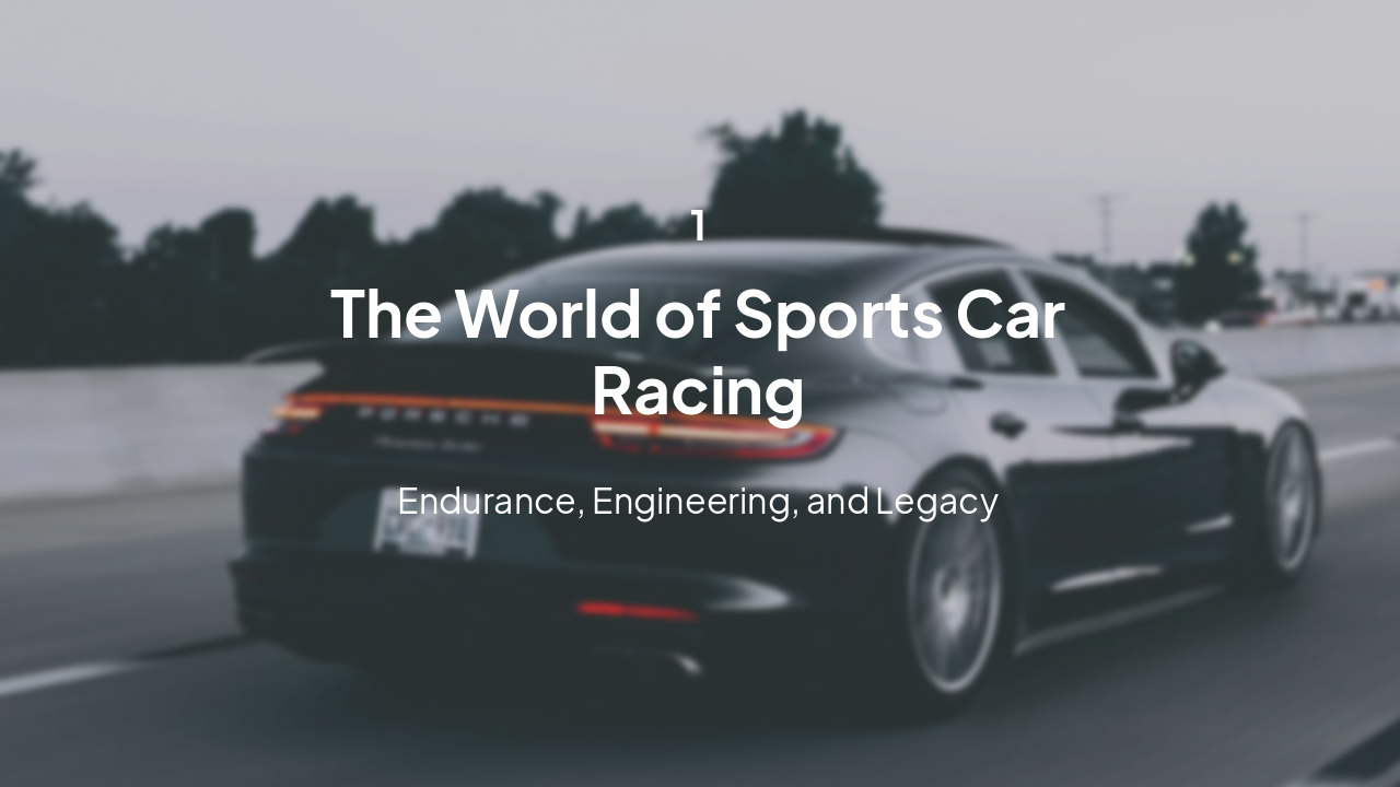 Slide 4 - Section 1: Racing