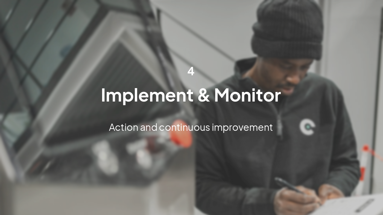 Slide 10 - Step 4: Implement & Monitor