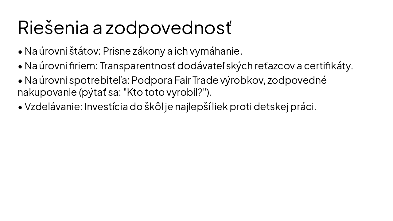 Slide 6 - Riešenia a zodpovednosť