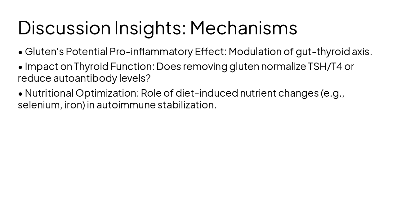 Slide 14 - Discussion Insights: Mechanisms