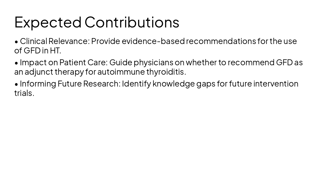 Slide 12 - Expected Contributions