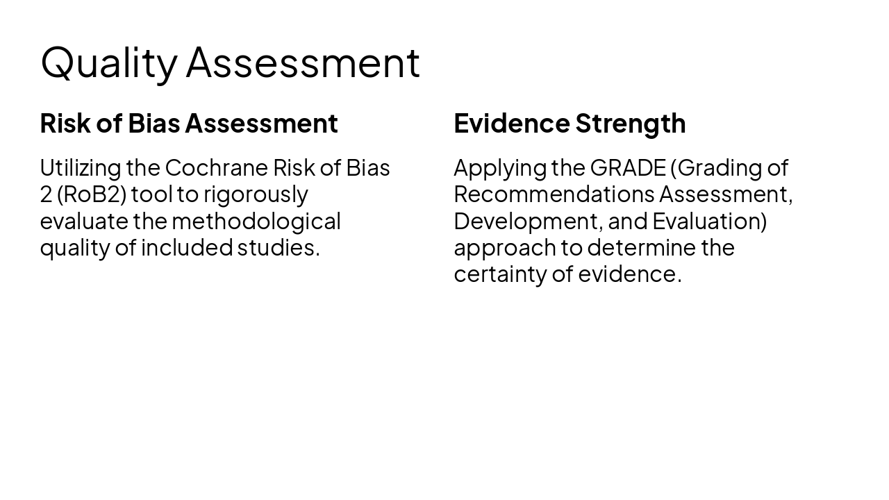 Slide 11 - Quality Assessment
