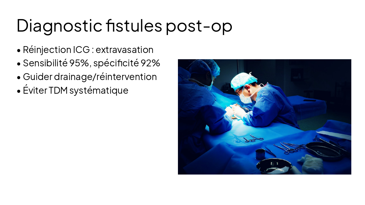 Slide 18 - Diagnostic fistules post-op