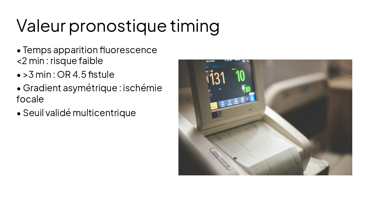 Slide 12 - Valeur pronostique timing