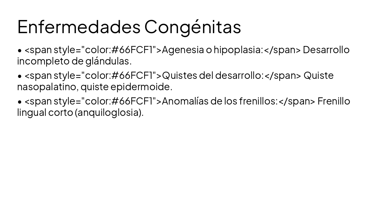 Slide 7 - Enfermedades Congénitas