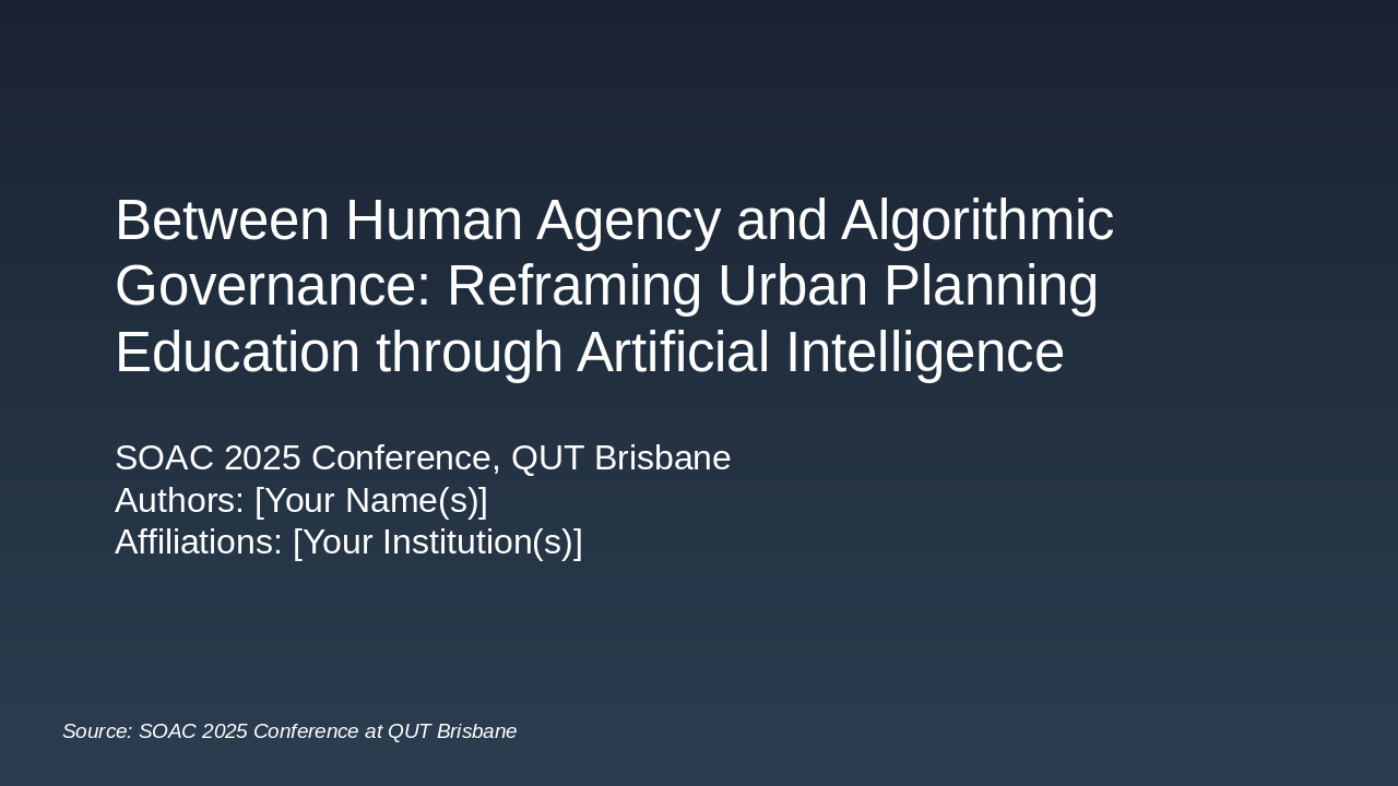 AI's Role in Reframing Urban Planning Education