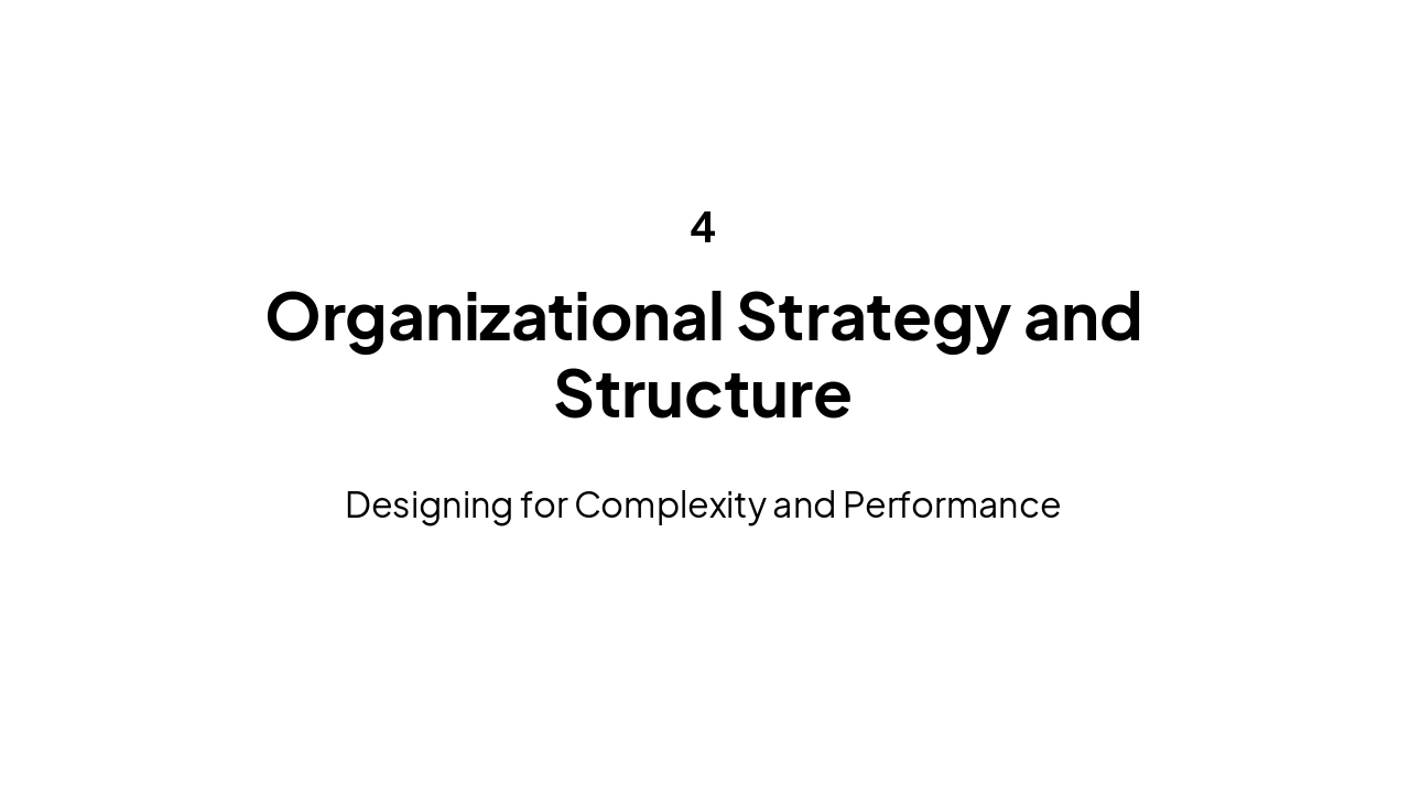 Slide 9 - Strategy and Structure