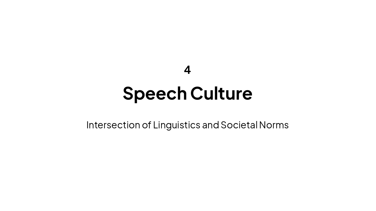 Slide 13 - Speech Culture