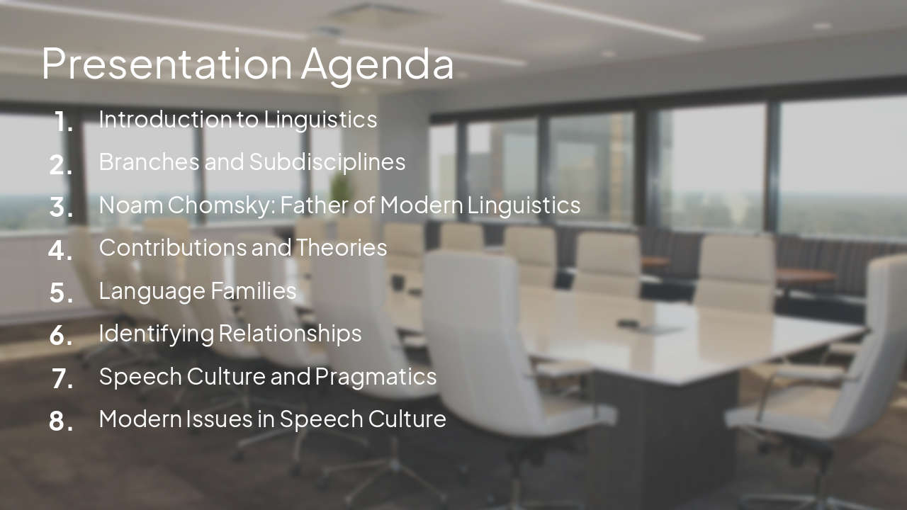 Slide 2 - Presentation Agenda