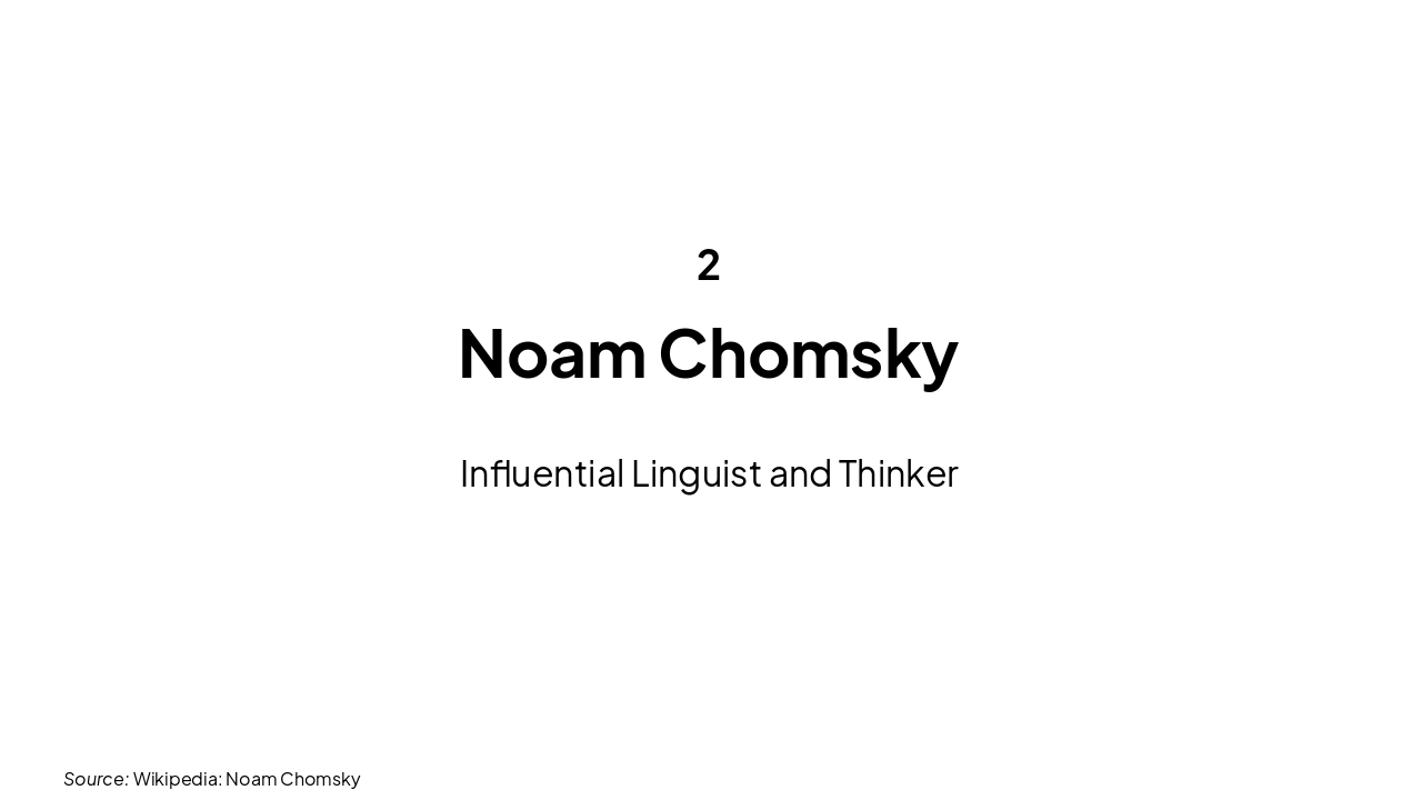 Slide 6 - Noam Chomsky