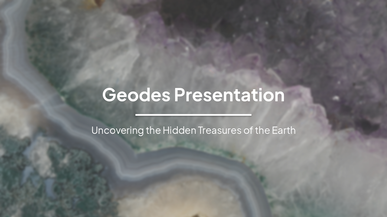 Slide 1 - Geodes Presentation