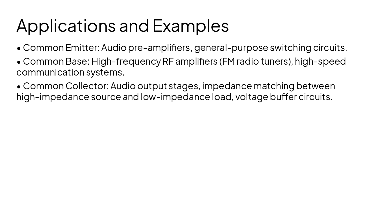 Slide 13 - Applications and Examples