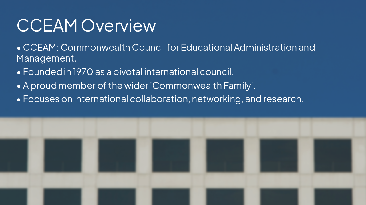 Slide 13 - CCEAM Overview