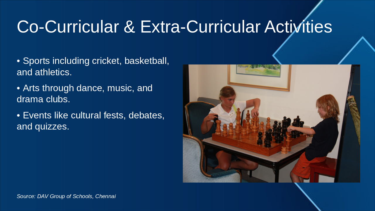 Slide 6 - Co-Curricular & Extra-Curricular Activities