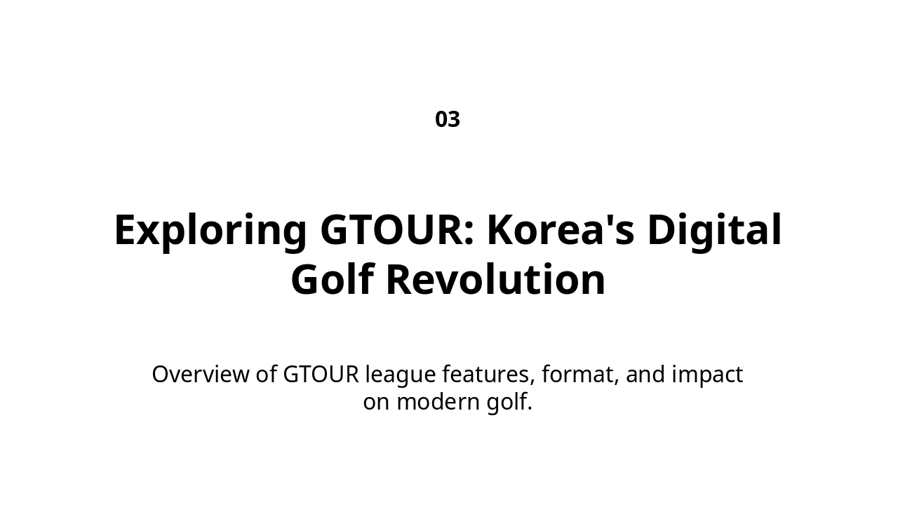 Slide 4 - The New Paradigm of Golf: The Rise of Digital & Entertainment-Based Leagues