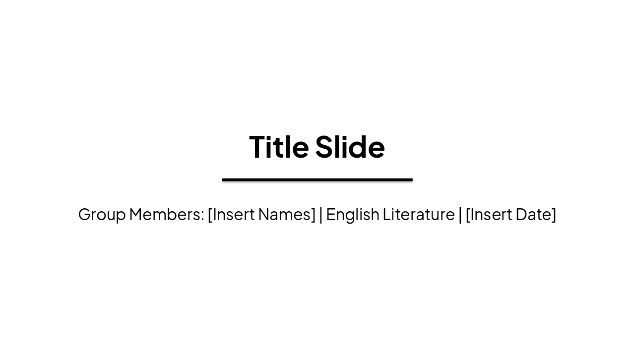 Slide 1 - Title Slide
