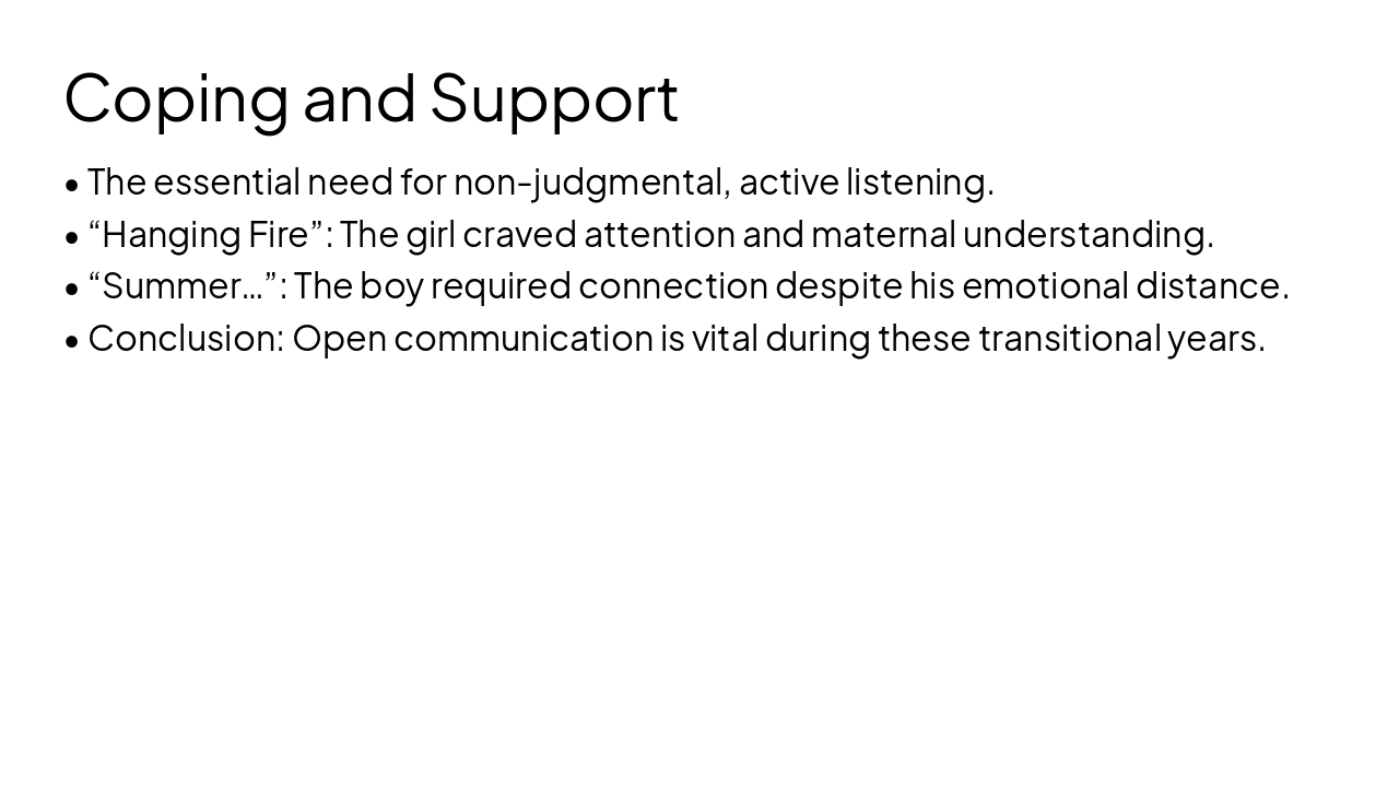 Slide 7 - Coping and Support