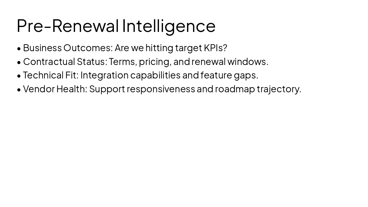 Slide 13 - Pre-Renewal Intelligence