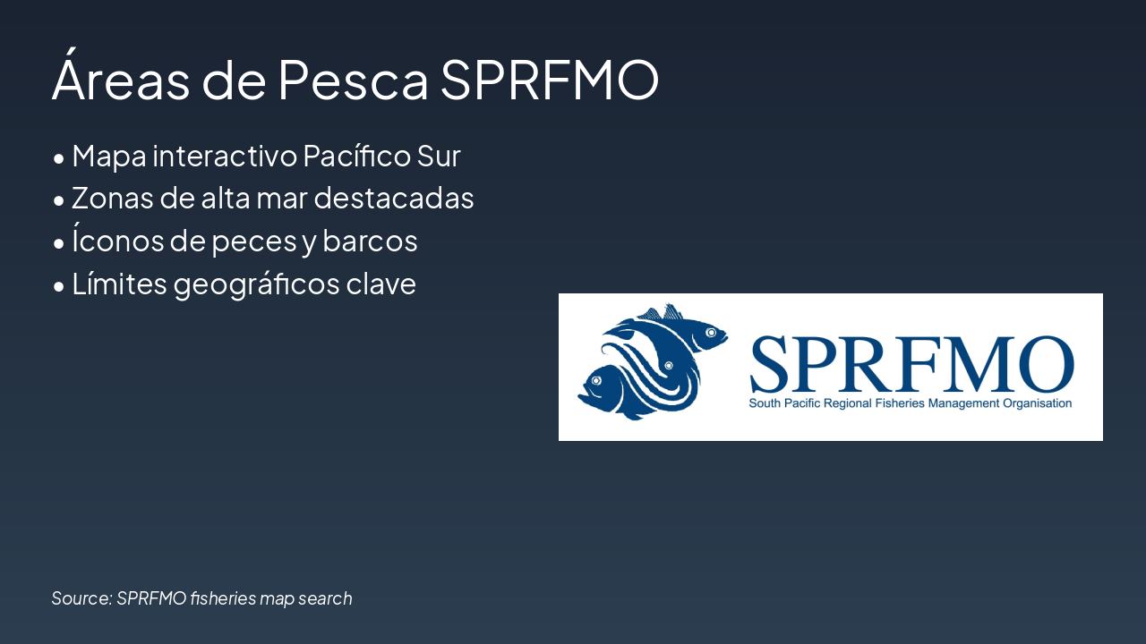 Slide 5 - Áreas de Pesca SPRFMO