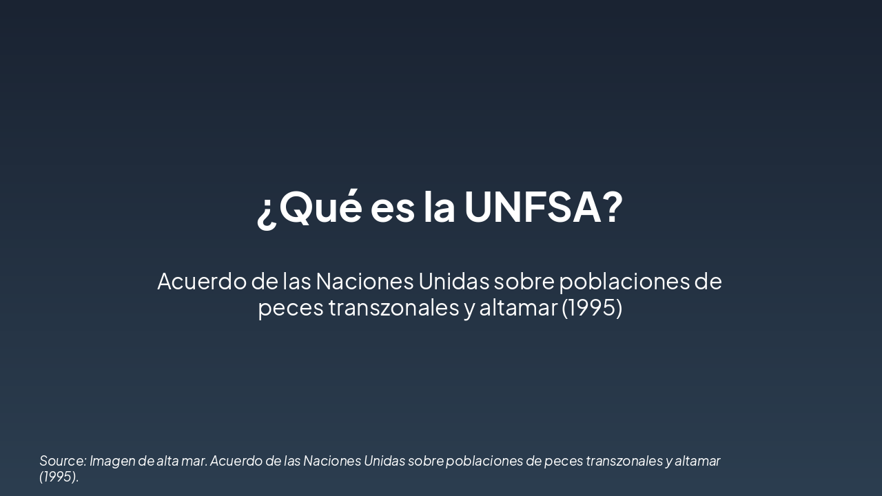 Slide 3 - ¿Qué es la UNFSA?