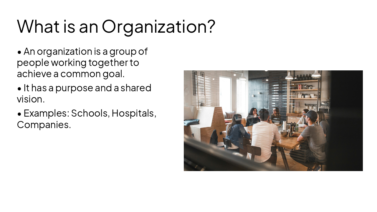 Slide 3 - What is an Organization?
