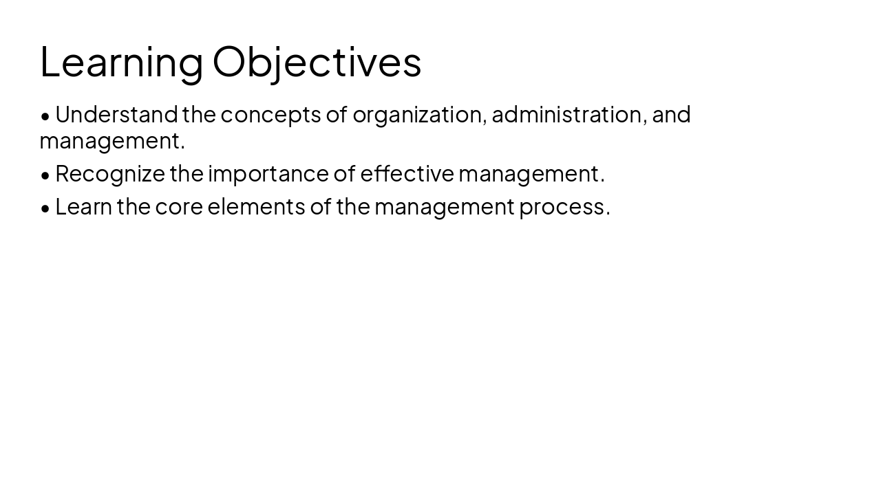 Slide 2 - Learning Objectives
